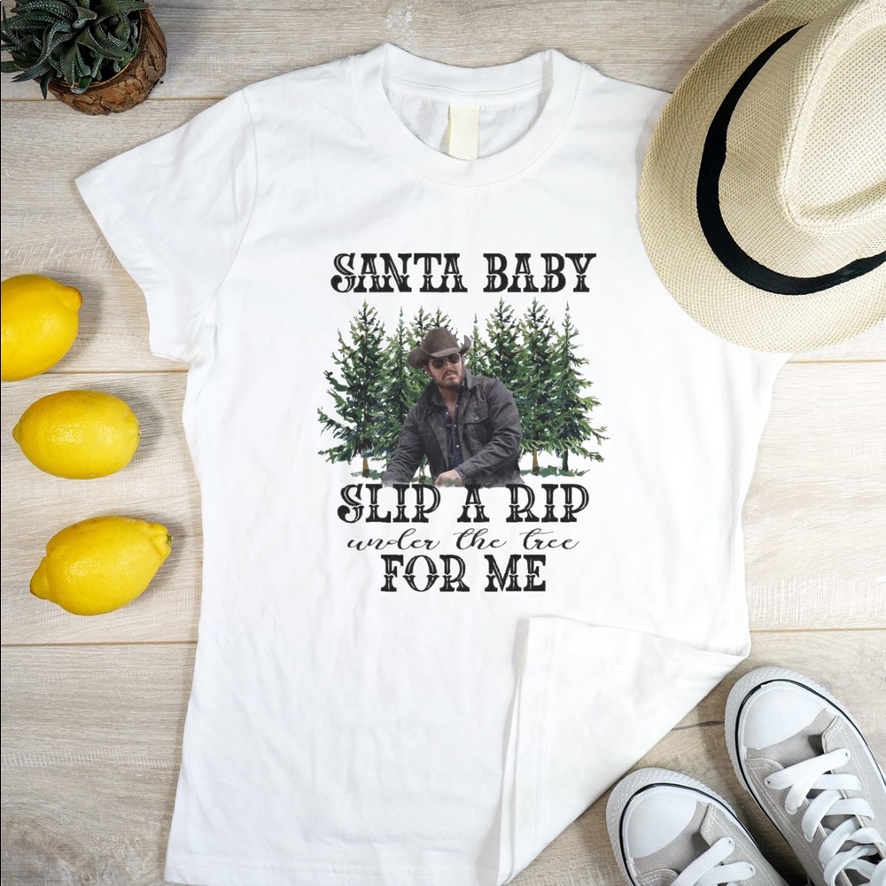 Christmas rip Yellowstone tee